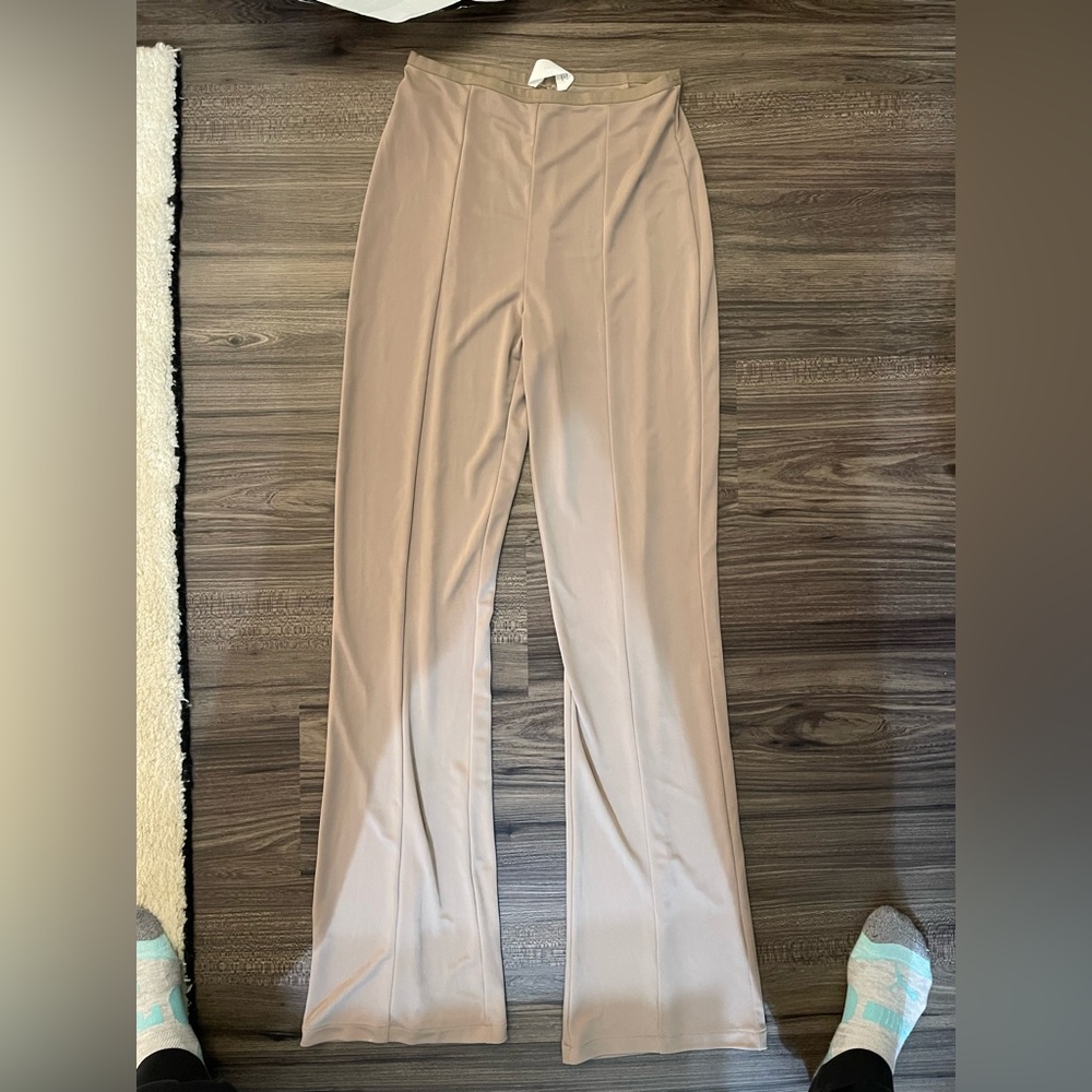 Mango flowy silky pants
